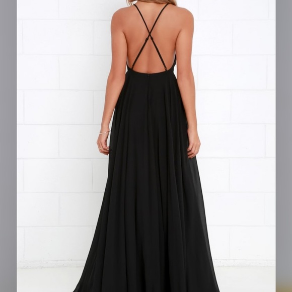 Lulu’s Black Backless Dress - Picture 3 of 4